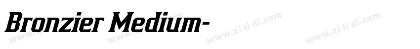 Bronzier Medium字体转换